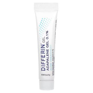 Differin, Adapalene Gel 0.1%, Acne Treatment Fragrance-Free, 15g