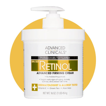 Advanced Clinicals, Retinol, Anti Aging and Firming Body Cream, Smoother Skin