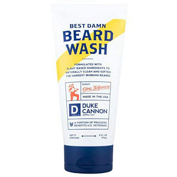 Duke Cannon Supply Co. - Best Beard Wash, (6 oz) Beard Softener Shampoo Soap for Men (Beer)