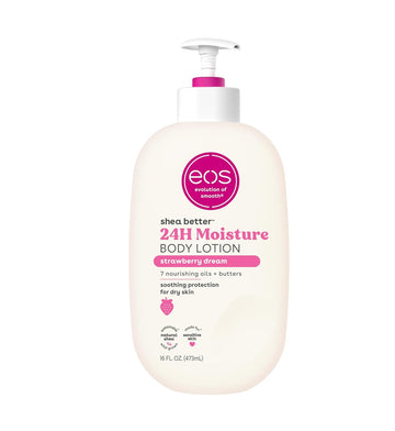 eos, Shea Better, Body Lotion for Dry Skin, Strawberry Dream, 473mL