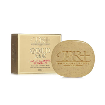 PR+ Paris, Lightening Exfoliating Soap, 24K Gold, 200g