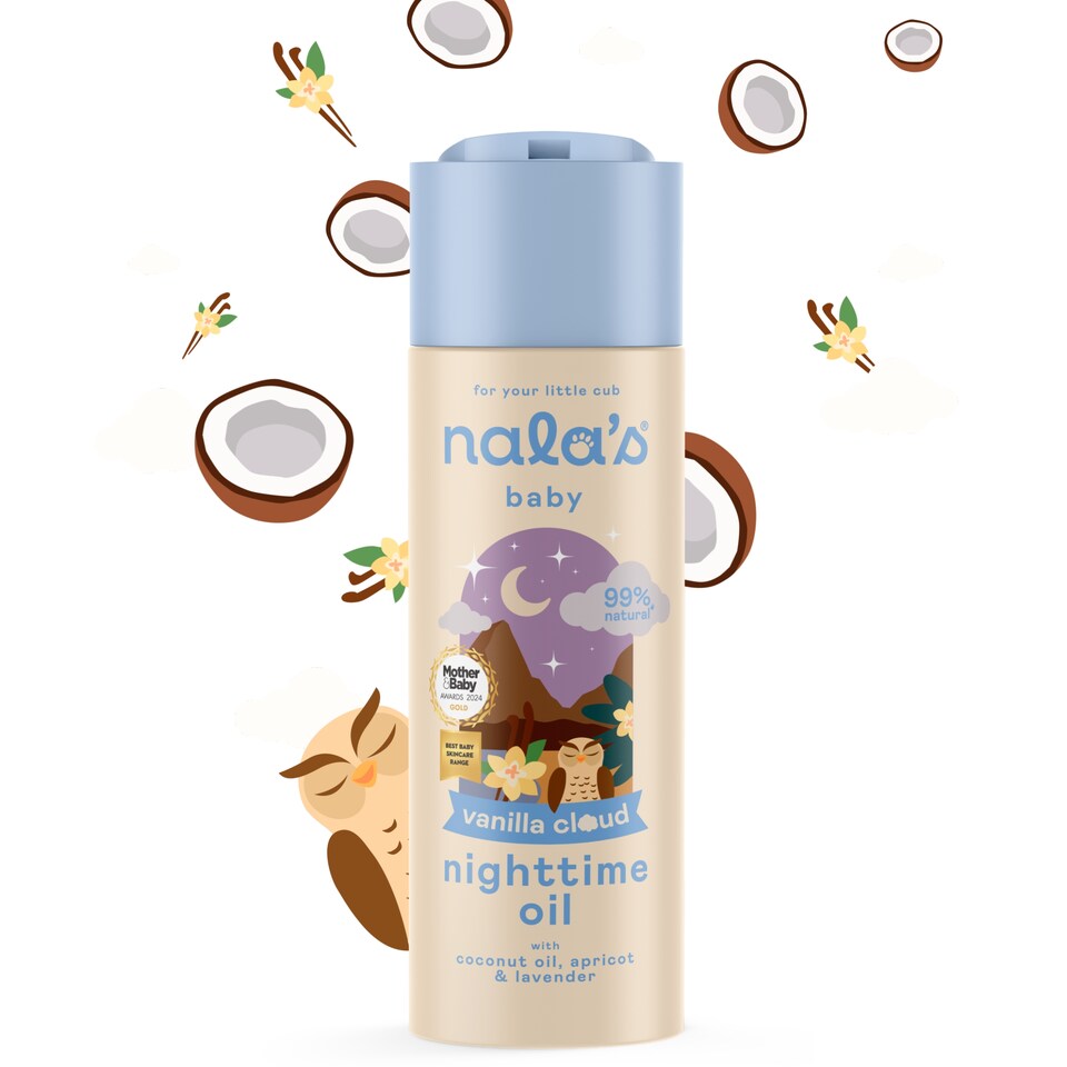 Nala's Baby, Nighttime Oil, Vanilla Cloud, 200ml