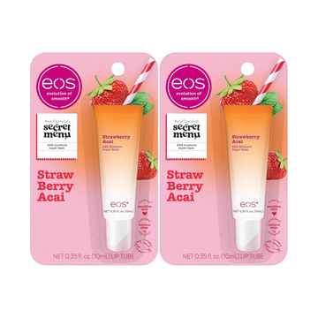 eos 24H Moisture Super Balm – Strawberry Acai, Lip Mask, 0.35 fl oz (Pack of 2)