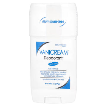 Vanicream, Deodorant, For Sensitive Skin Aluminum-Free Fragrance-Free, 57g