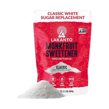 Lakanto Monk Fruit Sweetener with Erythritol – Classic White Sugar Substitute, 1 lb