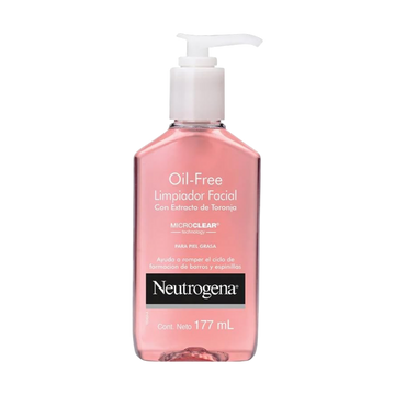 Neutrogena - Oil-Free Acne Wash - Salicylic Acid Acne Treatment - Pink Grapefruit Facial Cleanser - 177 ml