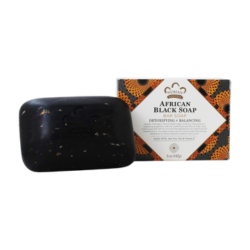Nubian African Black Soap Bar – 5 oz (Pack of 5)