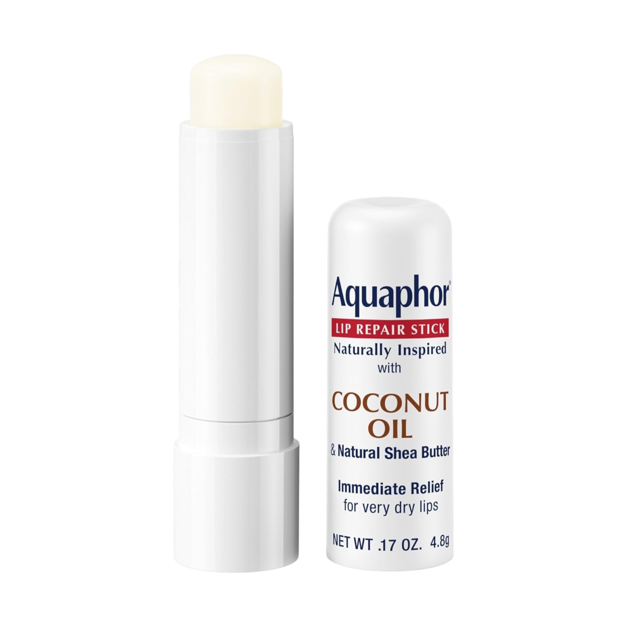 Aquaphor natuurlijk Lip Repair Stick met kokosolie en natuurlijke sheaboter - hydraterende lippenbalsemstick