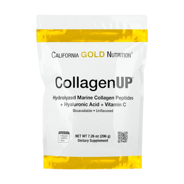 California Gold Nutrition CollagenUP®, Hydrolyzed Marine Collagen Peptides with Hyaluronic Acid and Vitamin C, Unflavored