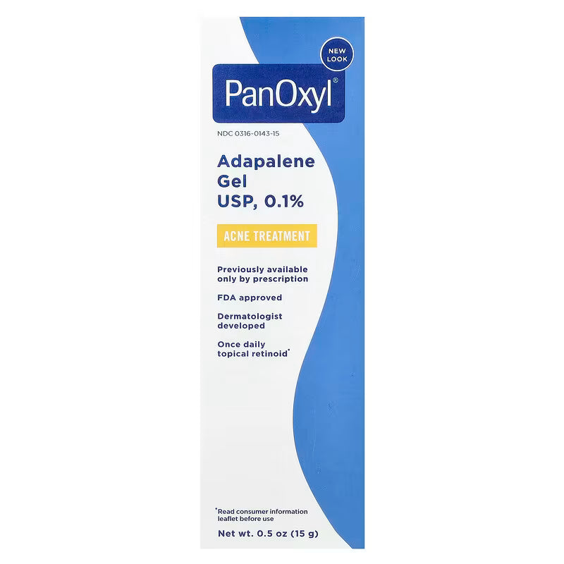 PanOxyl, Adapalene Gel 0.1% USP, Acne Treatment, 15g