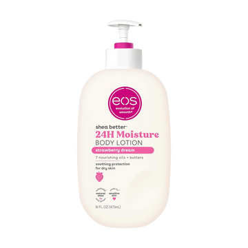 eos, Shea Better, Body Lotion for Dry Skin, Strawberry Dream, 473mL