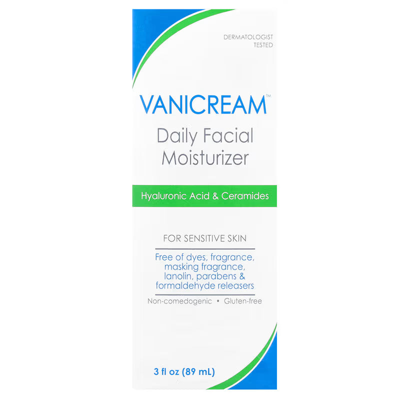 Vanicream, Daily Facial Moisturizer, For Sensitive Skin Fragrance-Free, 89ml
