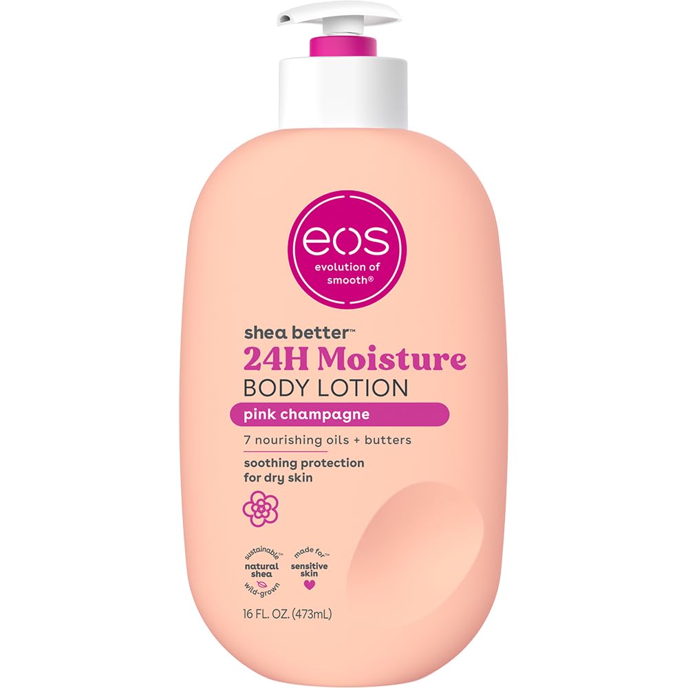 eos, Body Lotion, Shea Better Pink Champagne, 473ml