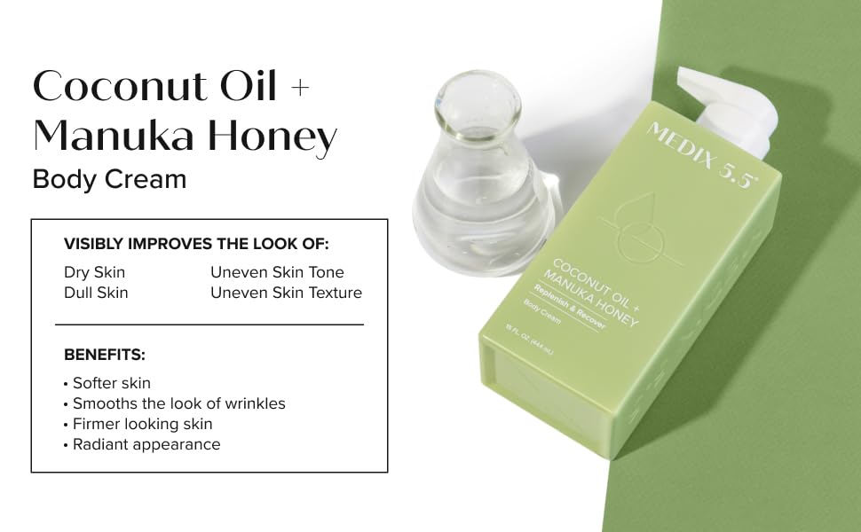 Medix 5.5 Coconut Body Lotion with Manuka Honey – 15 fl oz
