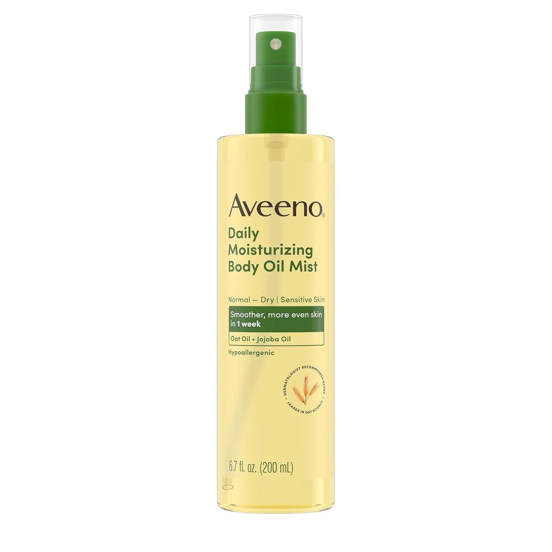 Aveeno Daily Moisturizing Dry Body Oil Mist – Oat & Jojoba Oil, 6.7 fl oz