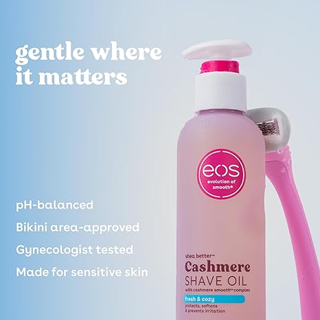 eos Shower Essentials Bundle – Fresh & Cozy (Body Lotion + Body Wash + Shave Oil)