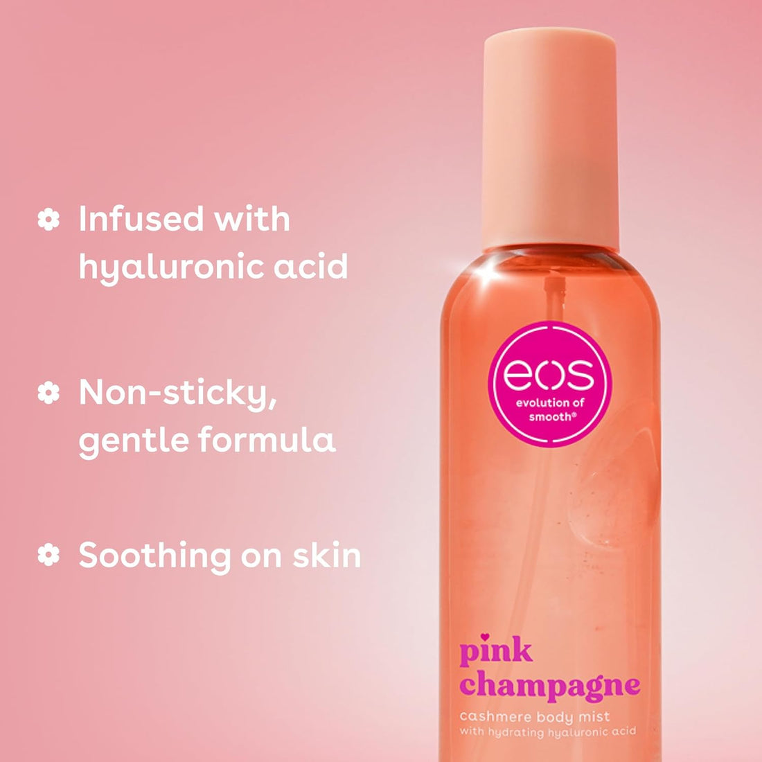 eos Cashmere Body Mist – Pink Champagne, 6 fl oz