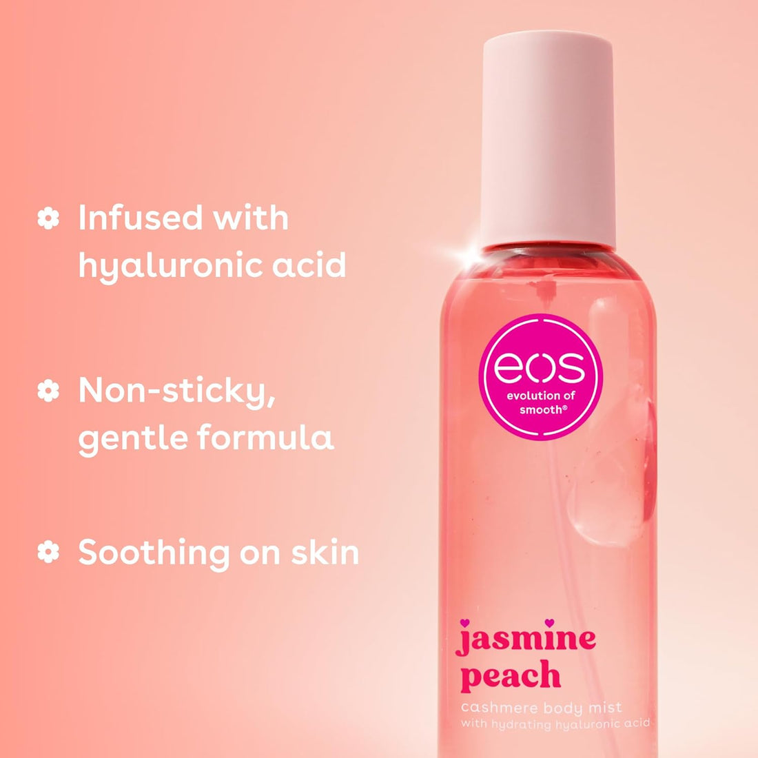 eos Cashmere Body Mist – Jasmine Peach, 6 fl oz