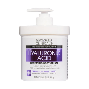 Advanced Clinicals Hyaluronic Acid Moisturizer Body Cream – 16 oz