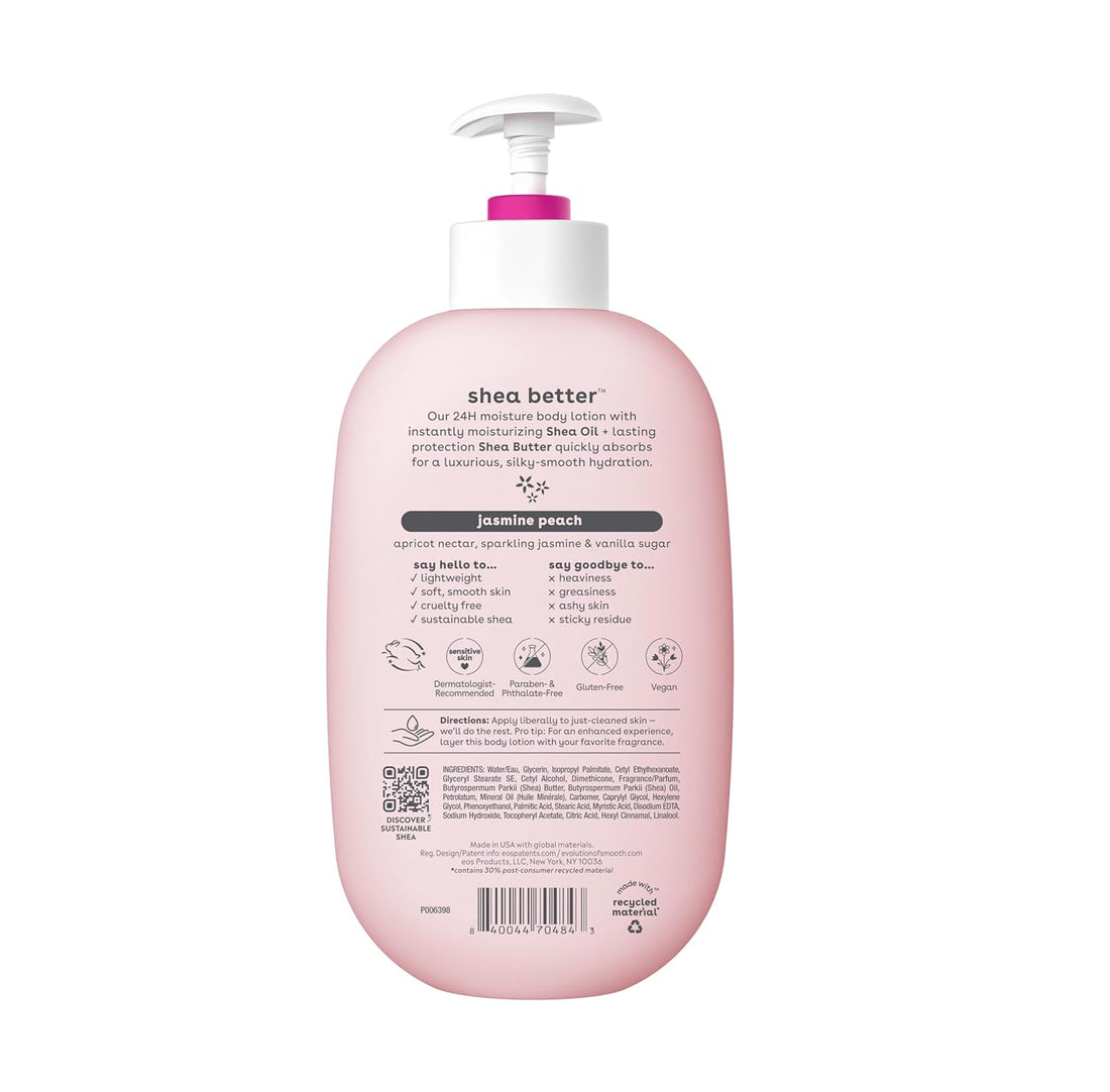 eos, Body Lotion, Shea Better Jasmine Peach, 473ml
