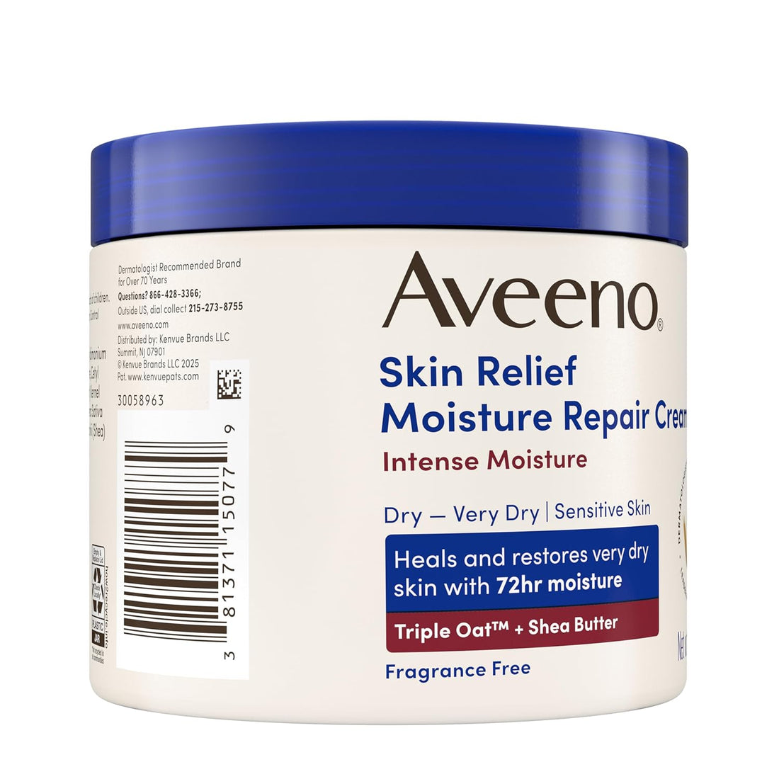 Aveeno - Nighttime Itch Relief Balm - Fragrance Free - 312 g