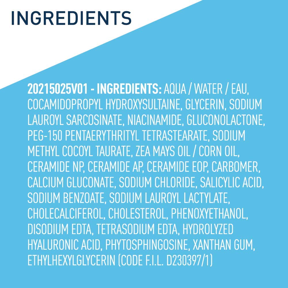 CeraVe Renewing Salicylic Acid Cleanser – 16 oz