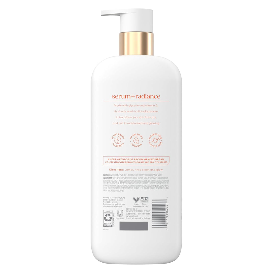 Dove Serum Body Wash Glow Recharge – Vitamin C, 18.5 fl oz