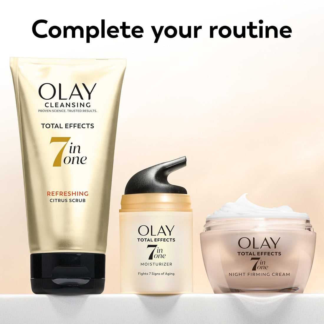Olay Total Effects Citrus Facial Cleanser & Scrub – Pack of 3, 5 oz Each