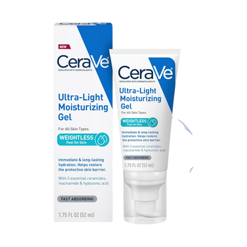 CeraVe Ultra-Light Moisturizing Gel – Oil-Free, Fragrance Free, 1.75 fl oz
