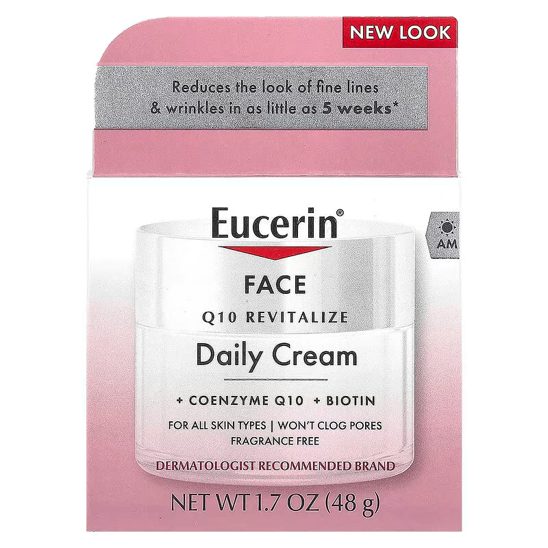 Eucerin, Daily Cream, Q10 Revitalize Face Fragrance-Free, 48g