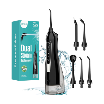 COSLUS Water Dental Flosser C20 – Portable Cordless Oral Irrigator, 300ml