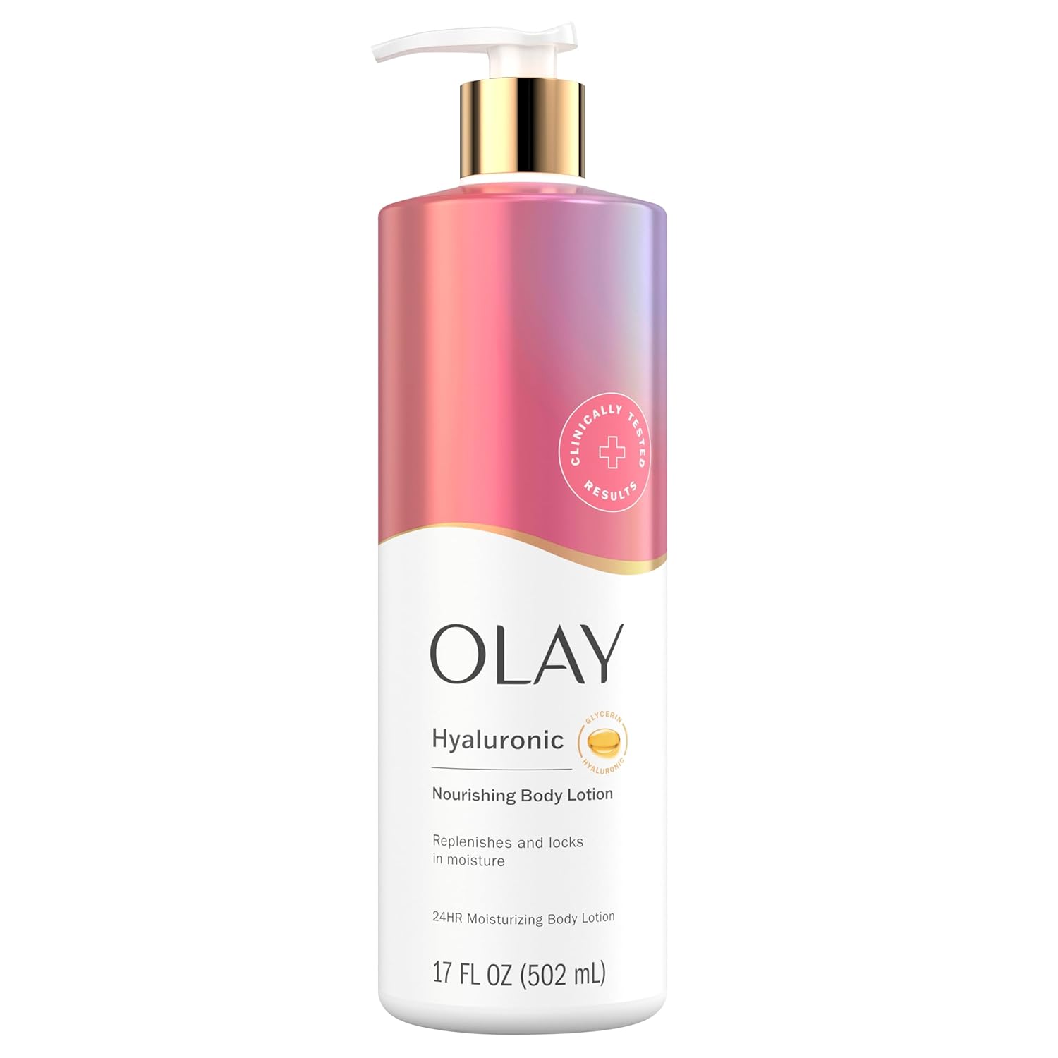 Olay, Nourishing & Hydrating Body Lotion, Hyaluronic Acid, 502ml