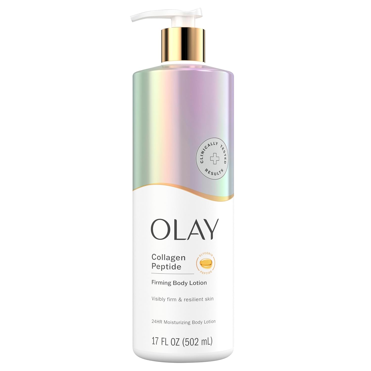 Olay, Firming & Hydrating Body Lotion, Collagen Peptides Serum, 502ml