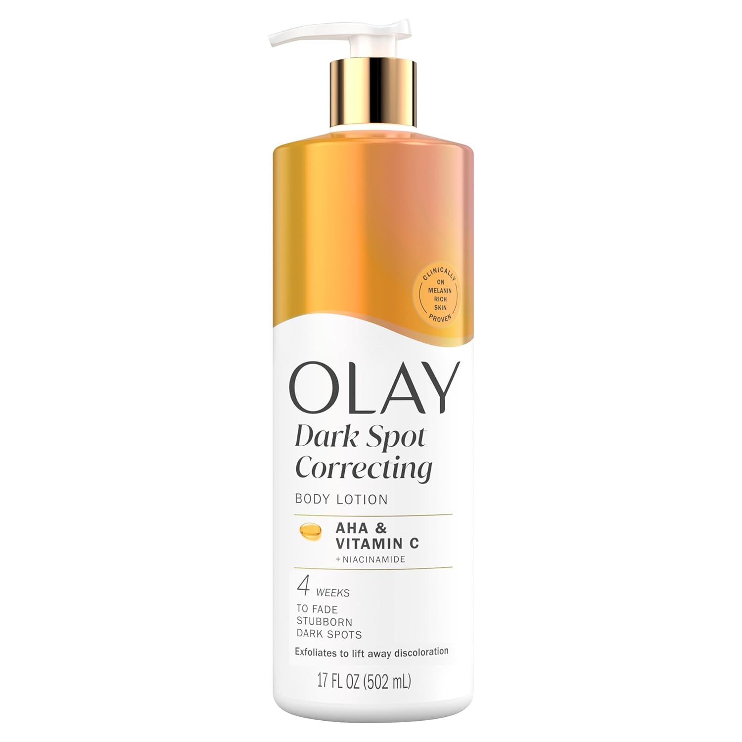 Olay Dark Spot Correcting Body Lotion with AHA, Vitamin C and Niacinamide, 502ml