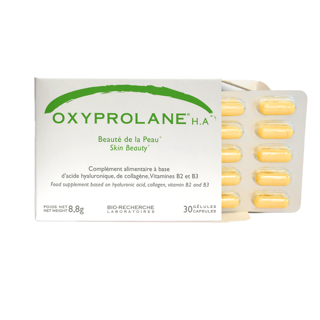 Oxyprolane, Skin Supplement, H.A with Hyaluronic Acid, 30 Capsules