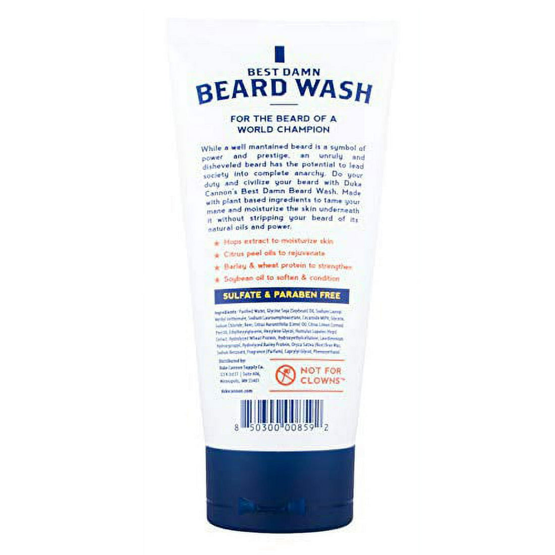 Duke Cannon Supply Co. - Best Beard Wash, (6 oz) Beard Softener Shampoo Soap for Men (Beer)