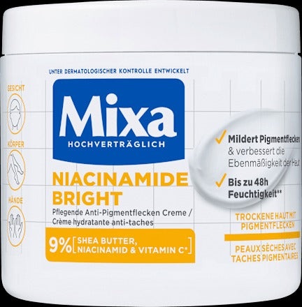Mixa, Niacinamide Bright Body Cream, 400ml