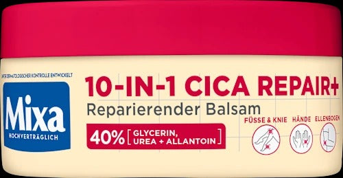 Mixa, 10-in-1 Cica Repair+ Urea Body Balm, 150ml