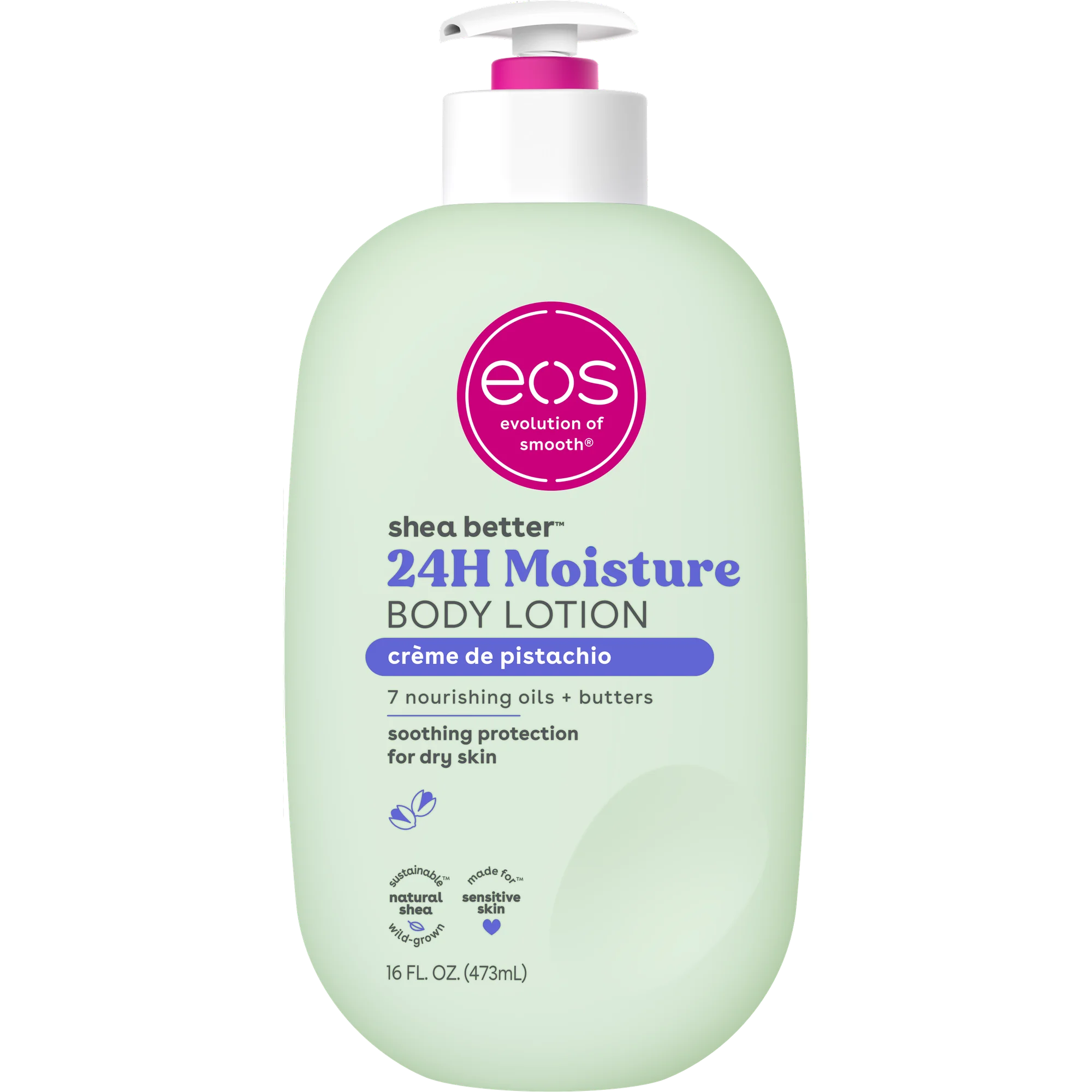 eos, Body Lotion, Shea Better Crème de Pistachio, 473ml