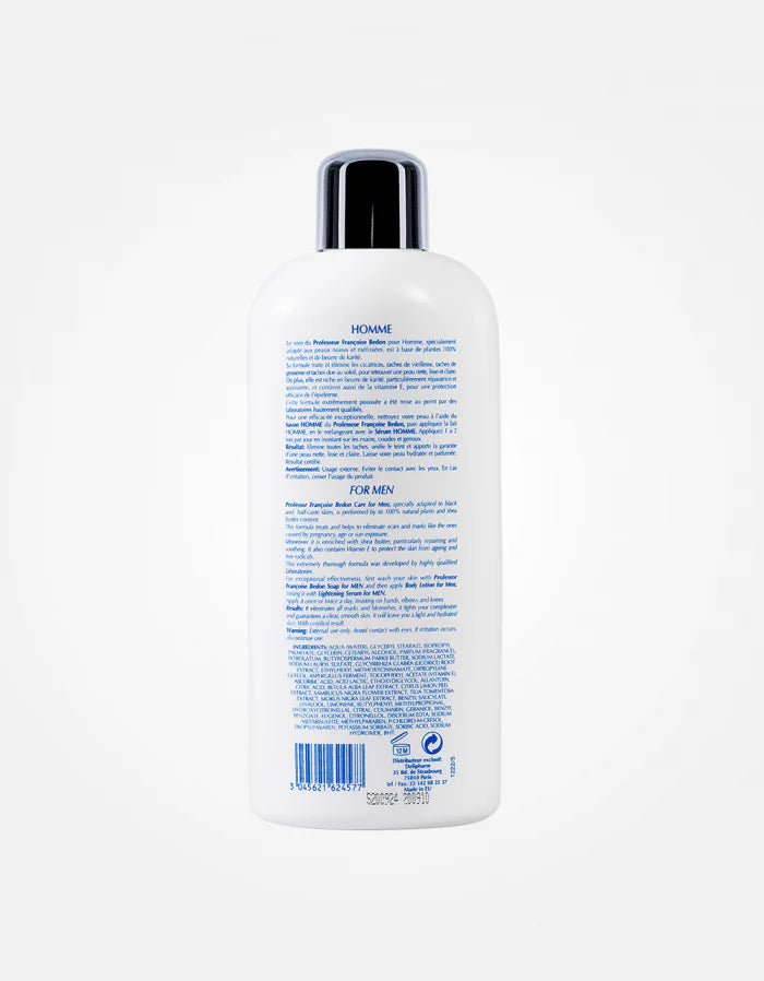 Pr. Francoise Bedon, Homme Body Lotion, Hydrating Lightening & Glowing, 500ml